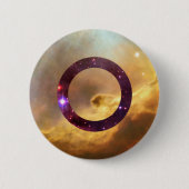 Intersex Nebelfleck-Flaggen-Button Button (Vorderseite)