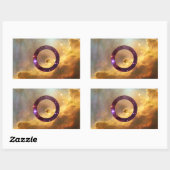 Intersex Nebulaflaggenkleber Rechteckiger Aufkleber (Blatt)