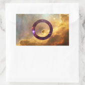Intersex Nebulaflaggenkleber Rechteckiger Aufkleber (Tasche)