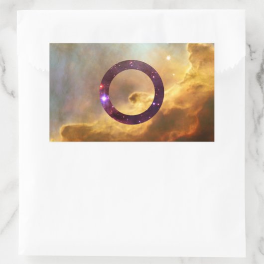 Intersex Nebulaflaggenkleber Rechteckiger Aufkleber (Tasche)