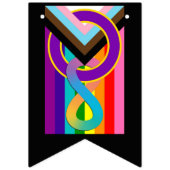 Intersex Neurodivergent Progressive Pride Flag Wimpelkette (Erste Fahne)