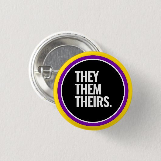 Intersex Pride Button (Vorne & Hinten)
