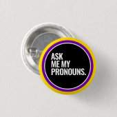 Intersex Pride Button (Vorne & Hinten)