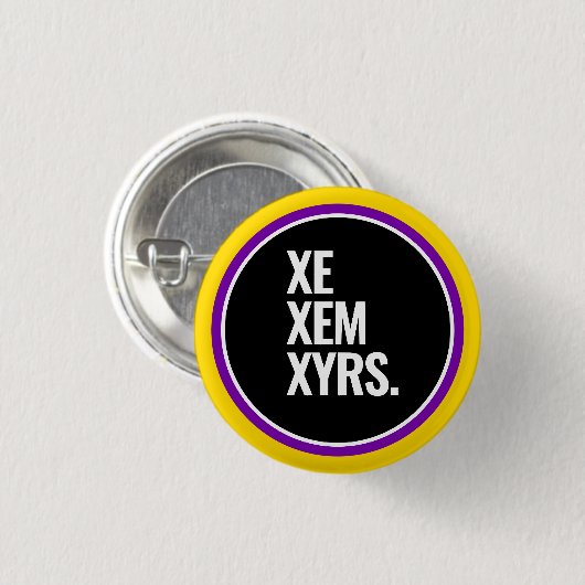 Intersex Pride Button (Vorne & Hinten)
