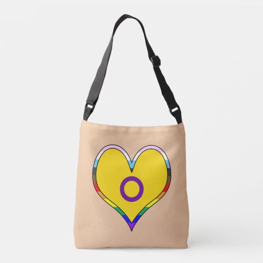 Intersex Pride Crossbody Bag Tragetaschen Mit Langen Trägern (Rückseite)