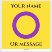Intersex Pride Flag Aufkleber (Blatt)