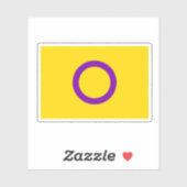 Intersex Pride Flag Aufkleber (Blatt)