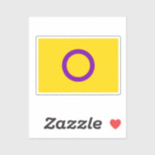 Intersex Pride Flag Aufkleber (Blatt)