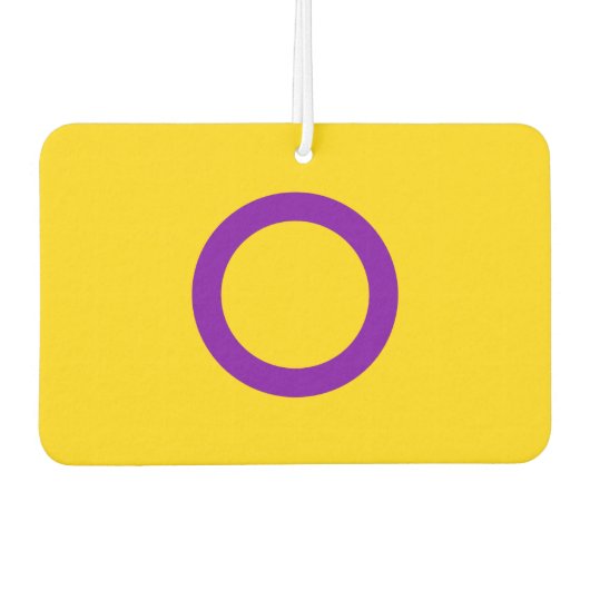 Intersex Pride Flag Autolufterfrischer (Vorderseite)