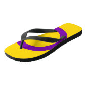 Intersex Pride Flag Badesandalen (Schrägansicht)