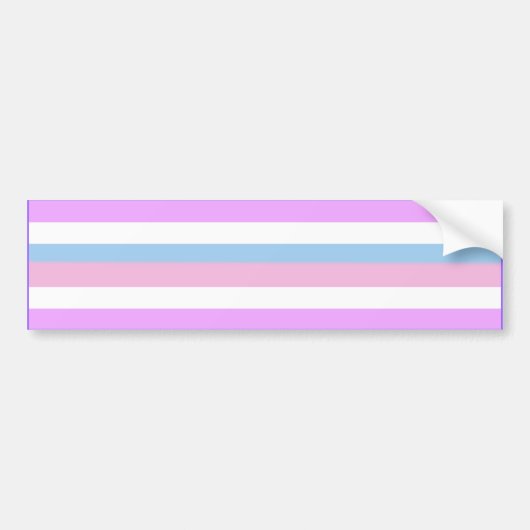 INTERSEX PRIDE FLAG BAR AUTOAUFKLEBER (Vorne)