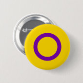 Intersex Pride Flag Button (Vorne & Hinten)