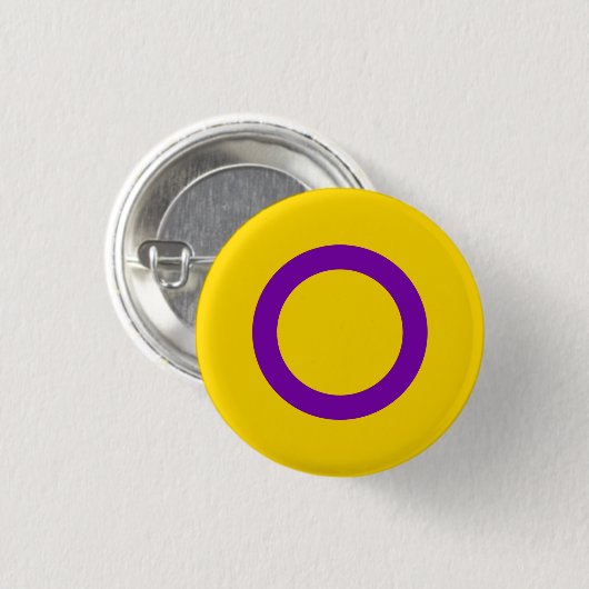 Intersex Pride Flag Button (Vorne & Hinten)