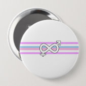 Intersex Pride Flag Button (Vorne & Hinten)