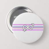 Intersex Pride Flag Button (Vorne & Hinten)
