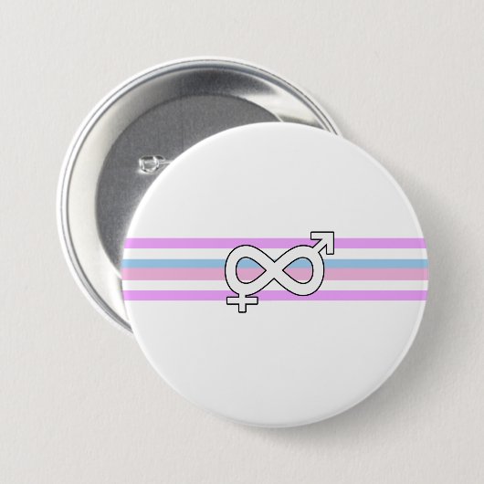 Intersex Pride Flag Button (Vorne & Hinten)