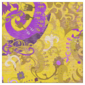 Intersex Pride Flag Colors Dragon Damask Fabric Stoff (Nahaufnahme)