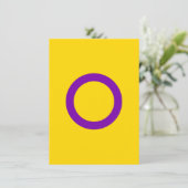 Intersex Pride Flag Feiertagskarte (Stehend Vorderseite)