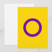Intersex Pride Flag Feiertagskarte (Vorne/Hinten)