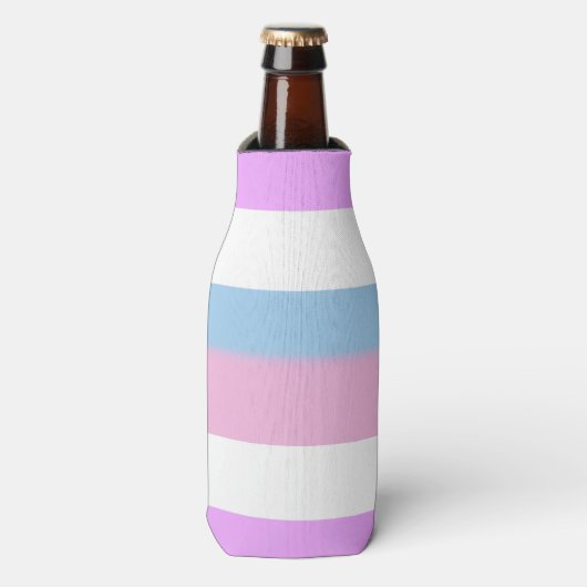 Intersex Pride Flag Flaschenkühler (Flaschenvorderseite)