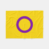 Intersex Pride Flag Fleecedecke (Vorderseite (Horizontal))