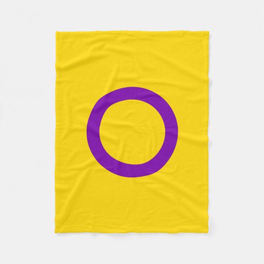 Intersex Pride Flag Fleecedecke (Vorderseite)