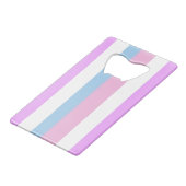 Intersex Pride Flag Geldbeutel Flaschenöffner (Vorderseite Schrägansicht)