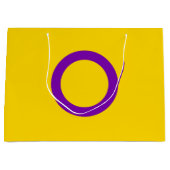Intersex Pride Flag Große Geschenktüte (Vorderseite)