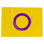 Intersex Pride Flag Große Geschenktüte (Rückseite)