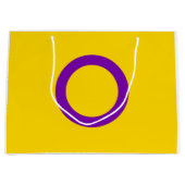Intersex Pride Flag Große Geschenktüte (Vorderseite)