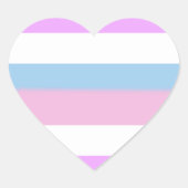 Intersex Pride Flag Herz-Aufkleber (Vorderseite)