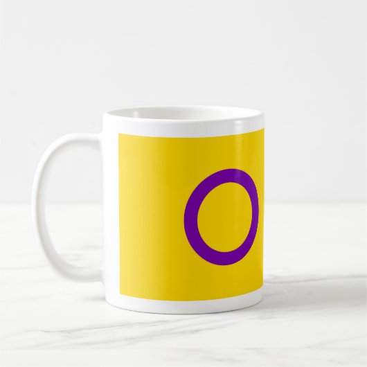 Intersex Pride Flag Kaffeetasse (Links)