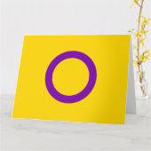 Intersex Pride Flag Karte (Gelbe Blume)