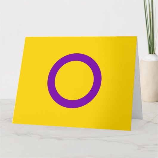 Intersex Pride Flag Karte (Vorderseite)