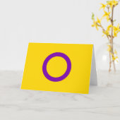 Intersex Pride Flag Karte (Gelbe Blume)