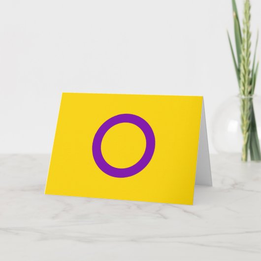 Intersex Pride Flag Karte (Vorderseite)