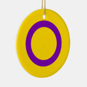 Intersex Pride Flag Keramik Ornament (Rechts)