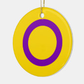 Intersex Pride Flag Keramik Ornament (Links)