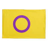 Intersex Pride Flag Kissenbezug (Rückseite-Links)