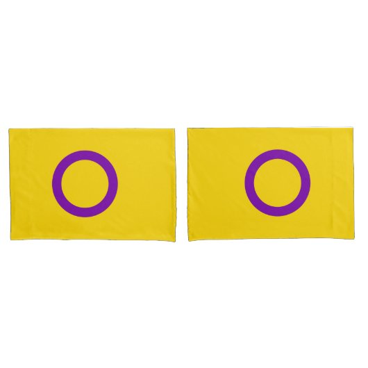 Intersex Pride Flag Kissenbezug (Vorderseite-Set)