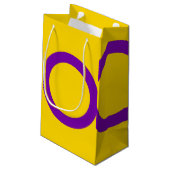 Intersex Pride Flag Kleine Geschenktüte (Rückseite Schrägansicht)