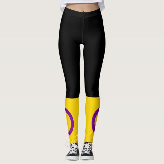 Intersex Pride Flag Leggings (Vorderseite)