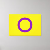 Intersex Pride Flag Leinwanddruck (Vorderseite)