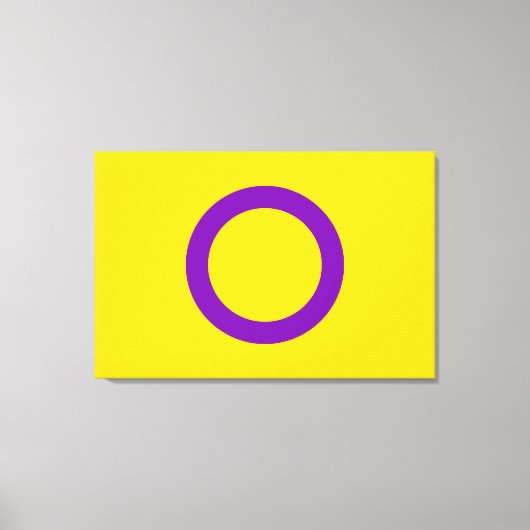 Intersex Pride Flag Leinwanddruck (Vorderseite)