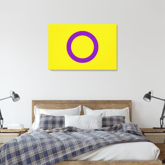 Intersex Pride Flag Leinwanddruck (Insitu (Schlafzimmer))