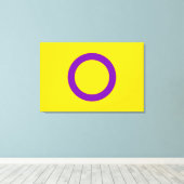 Intersex Pride Flag Leinwanddruck (Insitu (Holzboden))