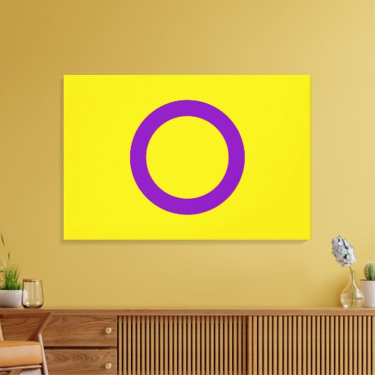Intersex Pride Flag Leinwanddruck (Insitu (Wohnzimmer))