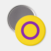 Intersex Pride Flag Magnet (Vorderseite/Rückseite)