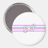 Intersex Pride Flag Magnet (Vorderseite/Rückseite)