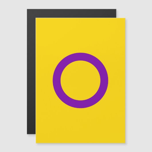 Intersex Pride Flag Magneteinladung (Vorne/Hinten)